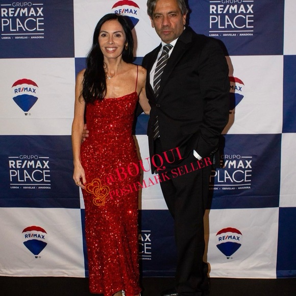 BLOGGERS FAV ZARA RED SEQUIN STRAPPY DRESS - Picture 8 of 8